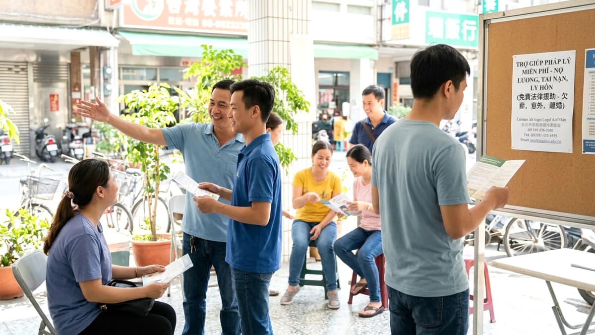 Legal Aid Foundation Đài Loan: luật sư miễn phí cho người thu nhập thấp — nợ lương, tai nạn, ly hôn