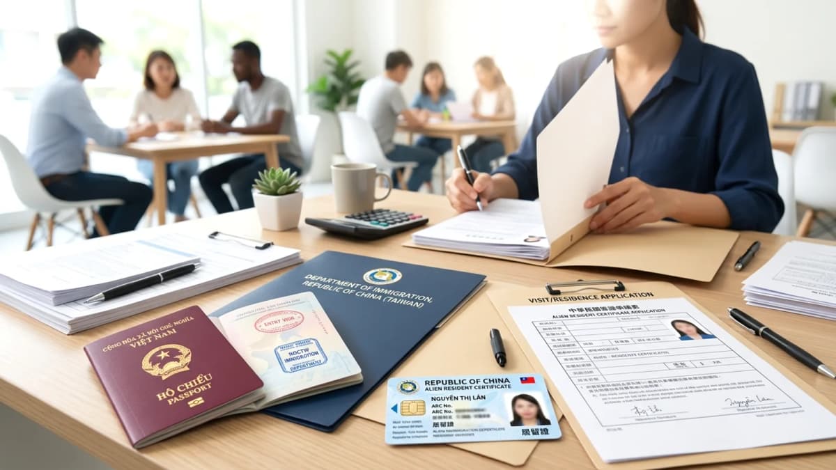 Visa thăm thân Đài Loan: mời bố mẹ, vợ chồng sang — hồ sơ hai đầu và diện đoàn tụ