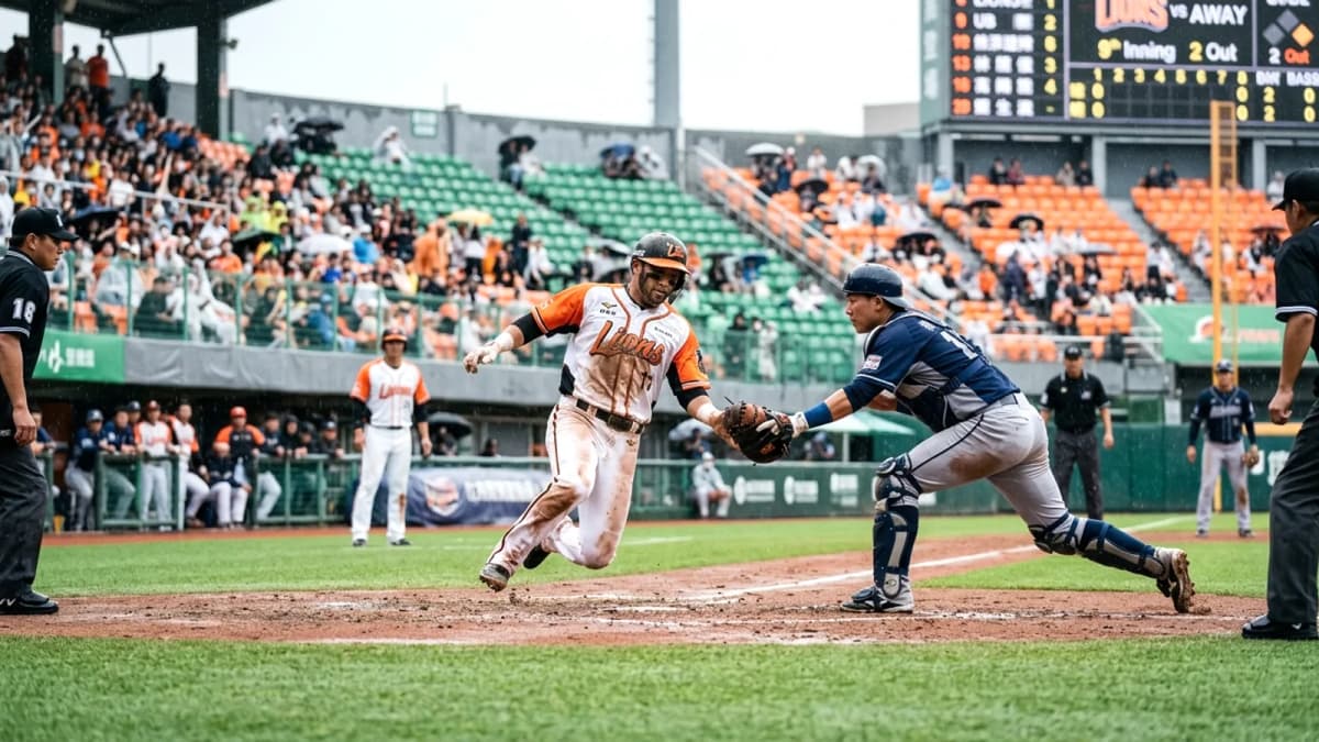 CPBL: Trận bóng chày dưới ảnh hưởng thời tiết và chiến thắng kịch tính của Uni-President Lions