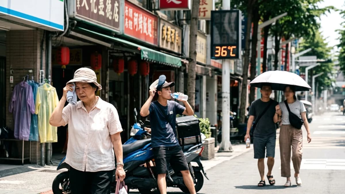 Đài Loan: Cơ quan Khí tượng cảnh báo 10 địa phương có nhiệt độ trên 36°C liên tục
