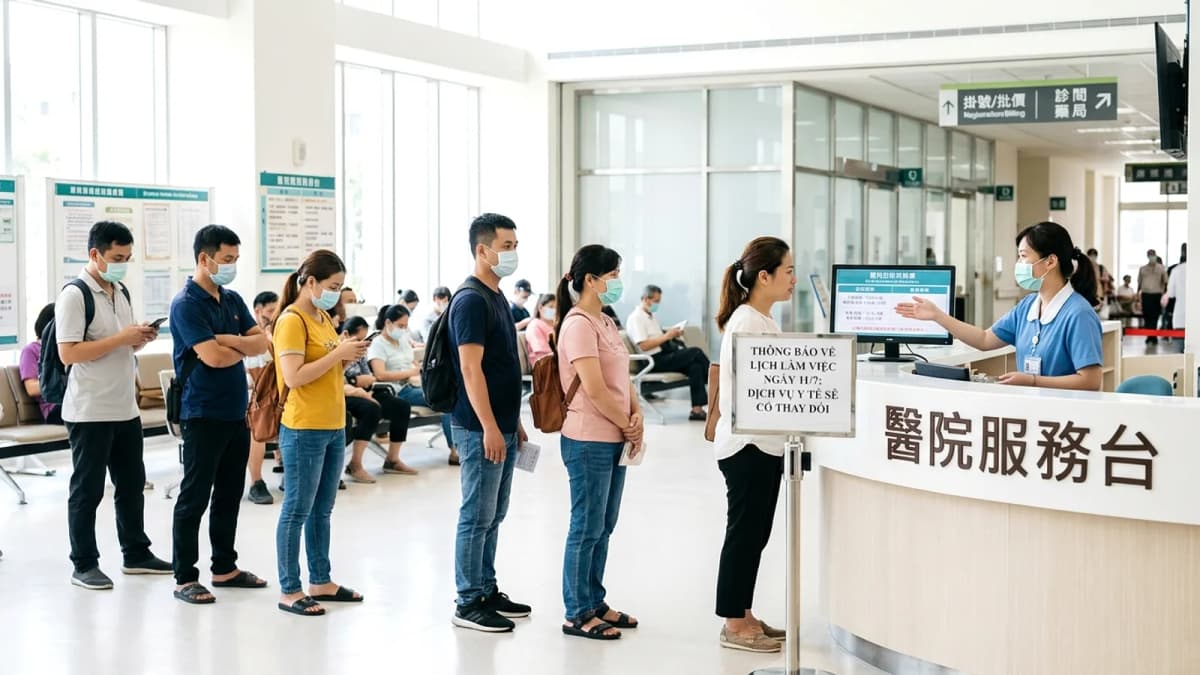 Kaohsiung tạm ngưng làm việc, đi học ngày 11/7: Bệnh viện điều chỉnh dịch vụ y tế