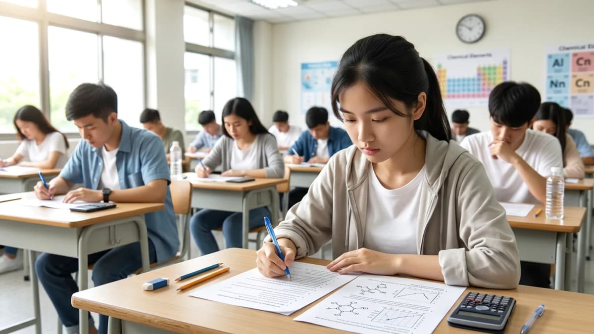 Kỳ thi phân khoa 115: Môn hóa học được đánh giá vừa sức, nhiều đồ thị