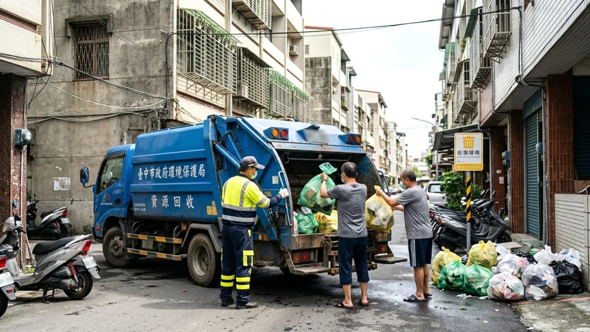 Taichung: Rác thải sinh hoạt ùn ứ sau bão Bawei, dịch vụ trở lại sau 4 ngày