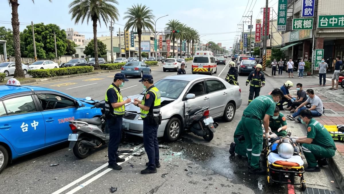 Vụ tai nạn liên hoàn ở Đài Trung: Tài xế sử dụng chất cấm gây thương tích cho 4 người
